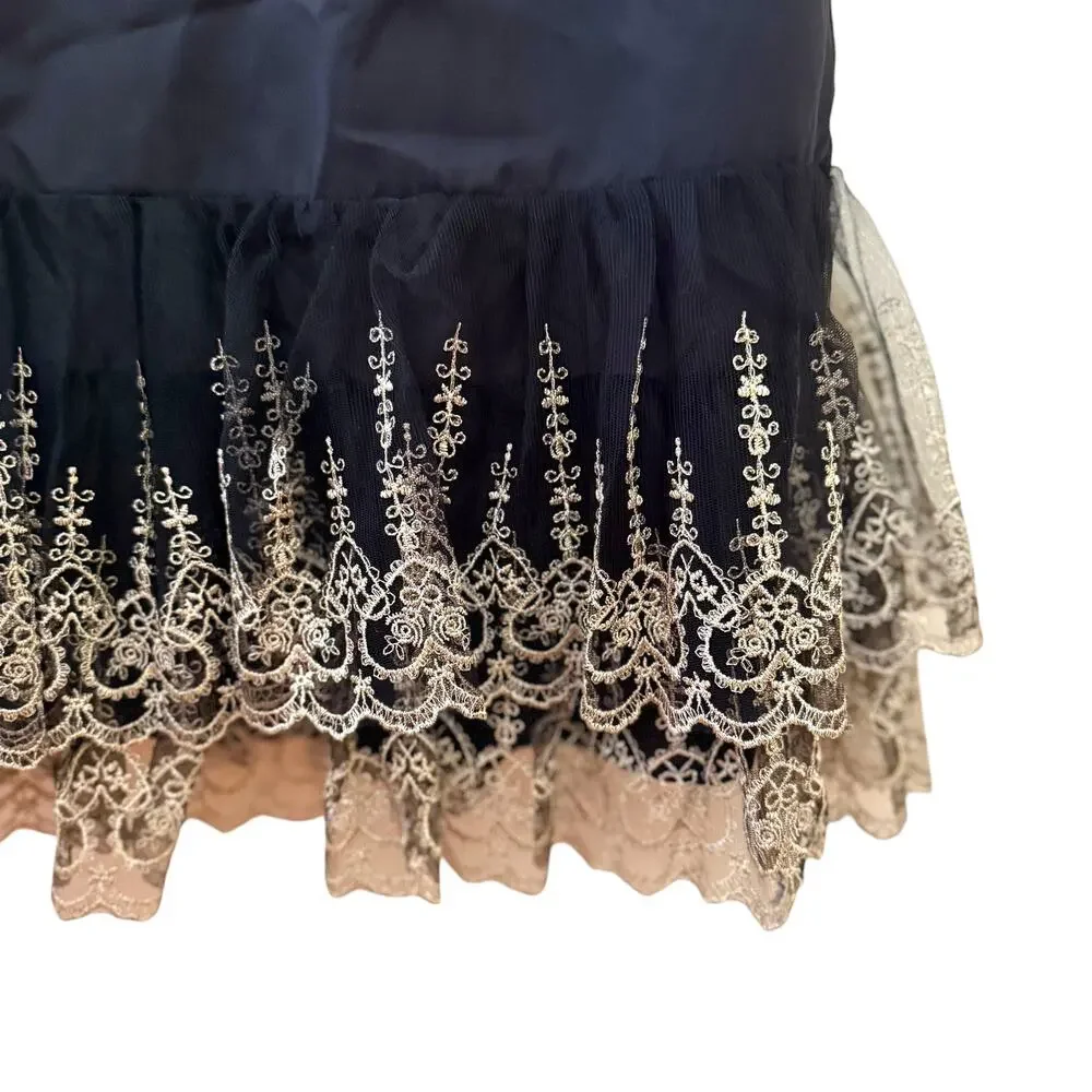 Tuckernuck Black Dress with Gold Accents - Picture 4 of 5